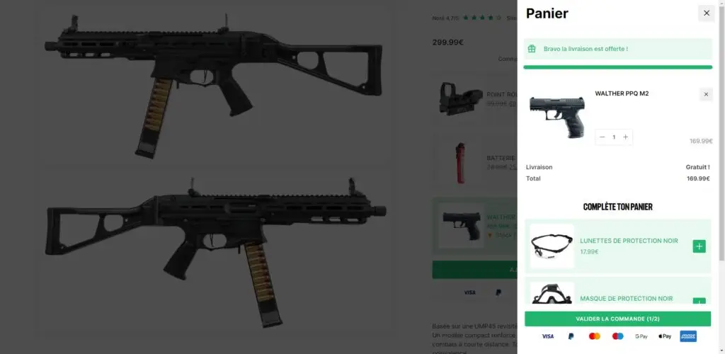 Essencial Airsoft 6 ea product page cart